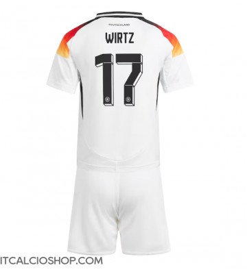 Germania Florian Wirtz #17 Prima Maglia Bambino Europei 2024 Manica Corta (+ Pantaloni corti)